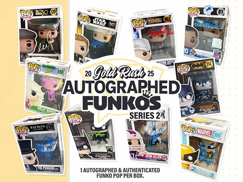 2025 Gold Rush Autographed Funkos Series 2 6 Box FULL CASE Pick Your Player Break #473