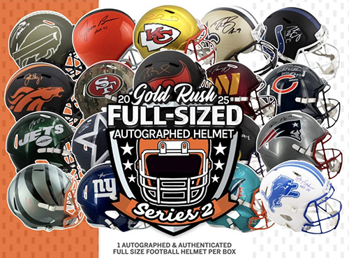 2025 Gold Rush Autographed Full Size Helmet Series 2 2 Box 1/2 CASE Pick Your Team Break #495