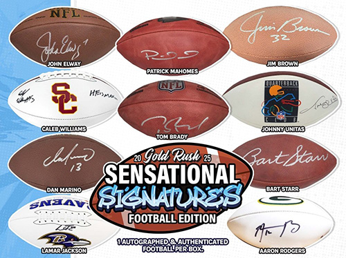 2025 Gold Rush Sensational Signatures Football Edition 4 Box 1/2 CASE Pick Your Team Break #525