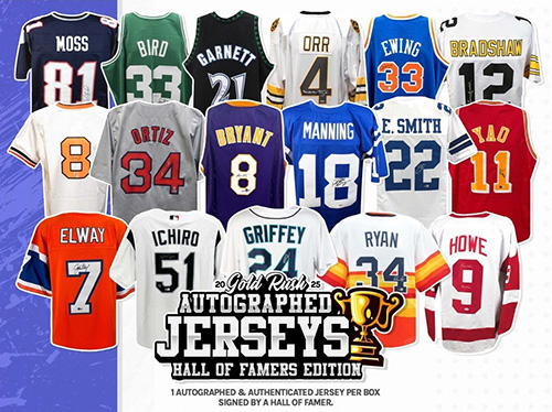 2025 Gold Rush Autographed Jersey Hall of Fame Edition 6 Box FULL CASE Pick Your Player Break #565