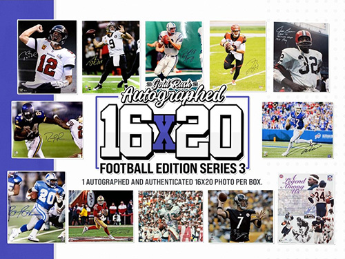 2025 Gold Rush Autographed 16x20 Football Edition Series 3 5 Box 1/2 CASE Pick Your Team Break #602