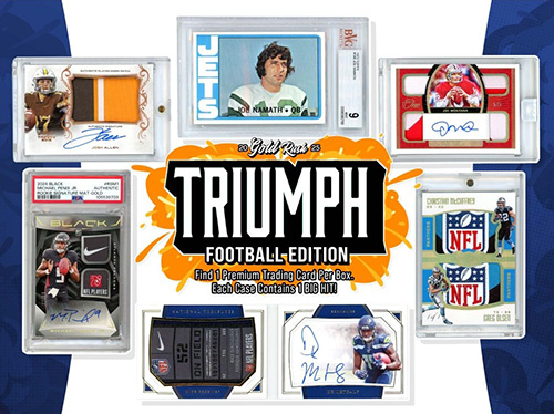 2025 Gold Rush Triumph Football 2 Box Random Division Break #610