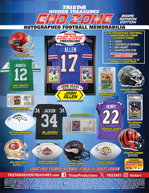 2025 TriStar Hidden Treasures End Zone Season Edition Football 1 Case Pick Your Team Break #638