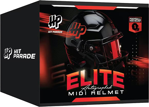 2026 Hit Parade Autographed Football MIDI Helmet Elite Series 1 Hobby 1 Box Random Division Break #698
