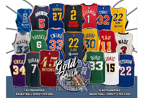 2026 Gold Rush Autographed Basketball Jersey Series 3 3 Box 1/2 CASE Pick Your Team Break #800