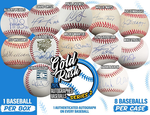 2026 Gold Rush Autographed Baseball Edition Series 2 4 Box 1/2 CASE Pick Your Team Break #804